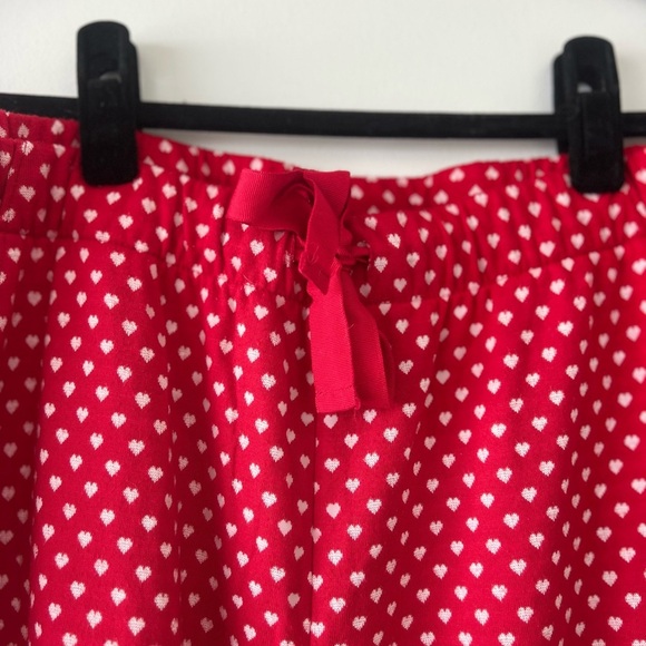 LOFT Red and White Hearts Pajama Top - Picture 3 of 7